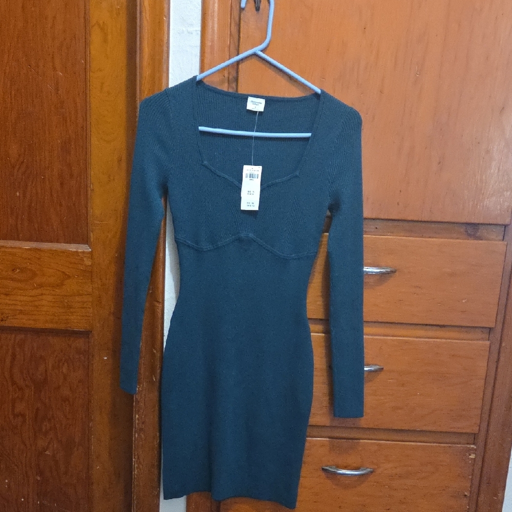 Abercrombie & Fitch Teal Long Sleeve Dress